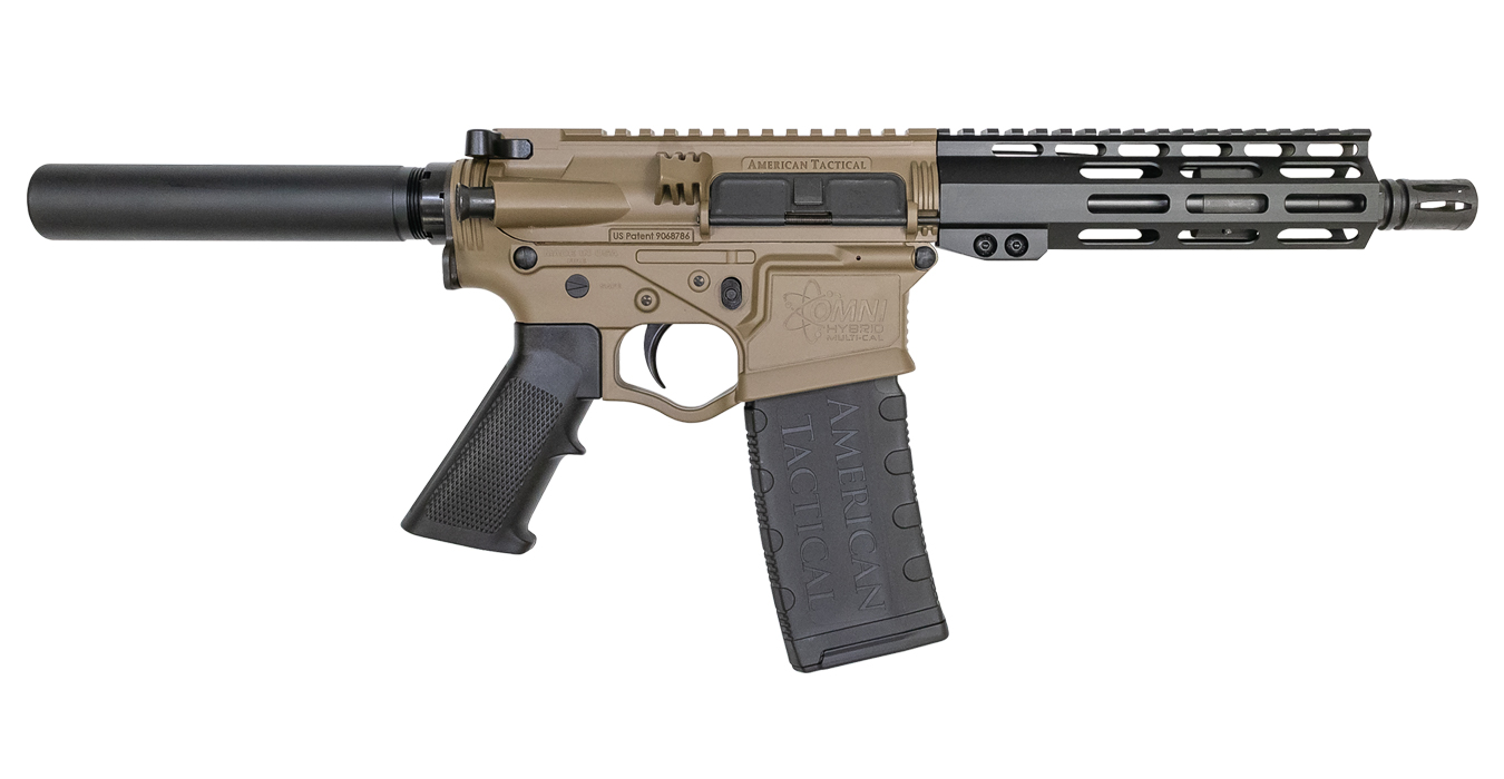 Omni Hybrid P4 5.56mm AR Pistol with FDE Finish and M-LOK Rail - AR-15 Pistols | The Gun Shop