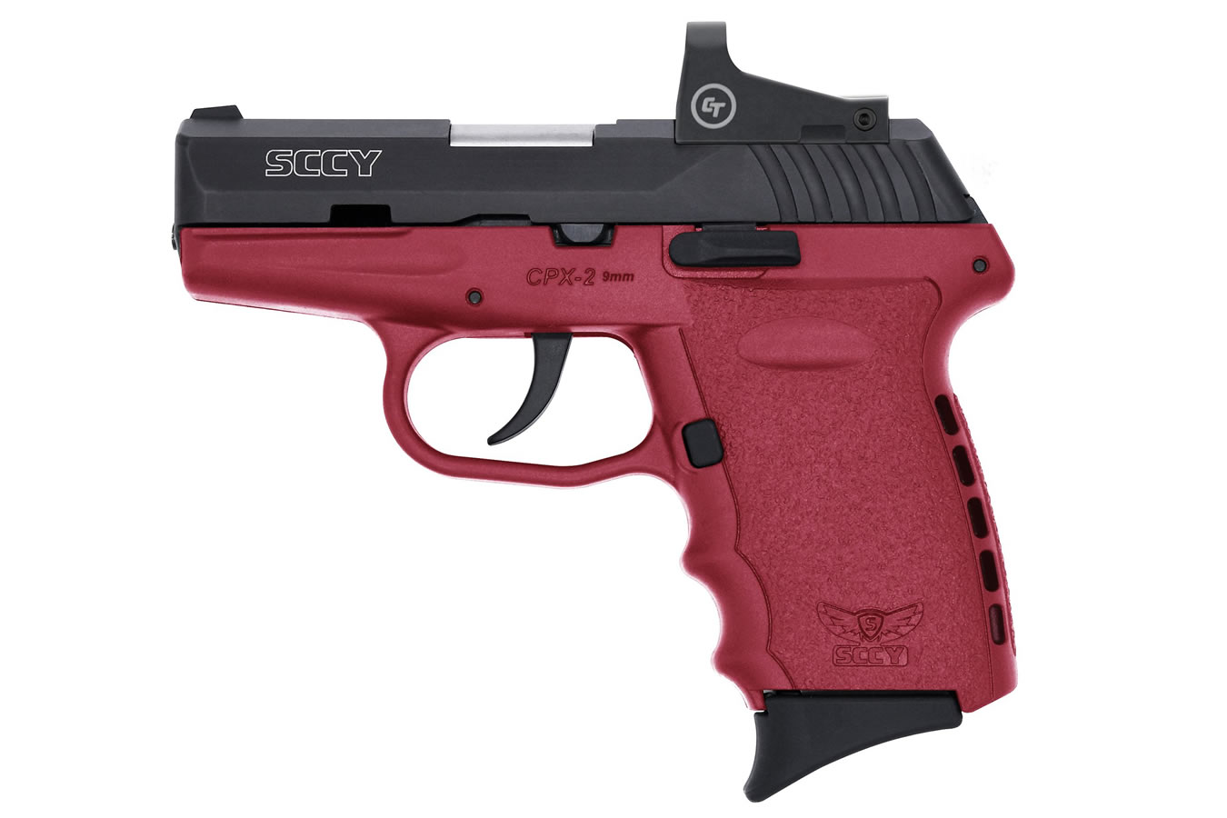 CPX-2 9mm Pistol with Crimson Frame and Crimson Trace Red Dot - Firearms | The Gun Shop