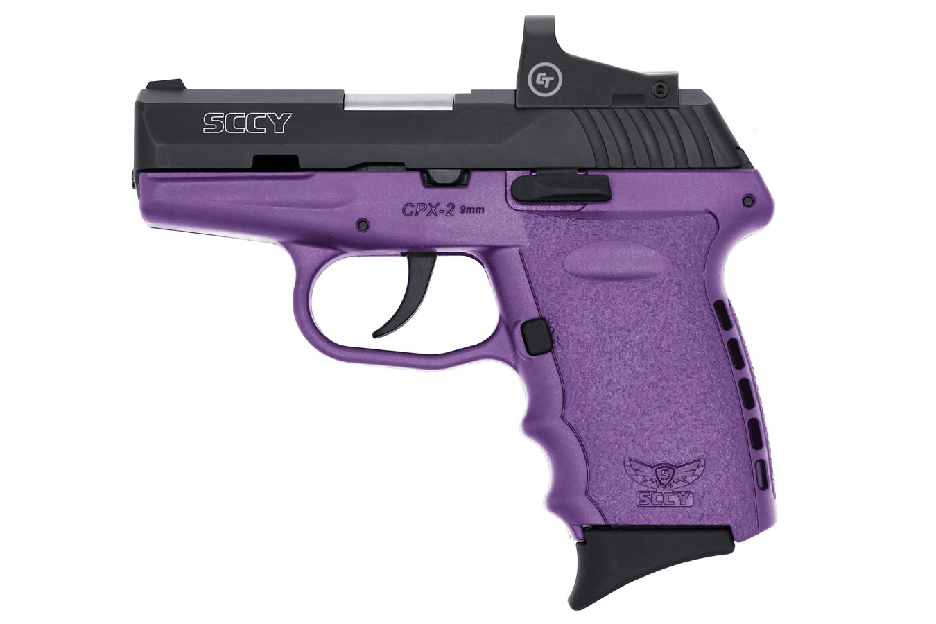 CPX-2 9mm Pistol with Purple Frame and Crimson Trace Red Dot - Firearms | The Gun Shop