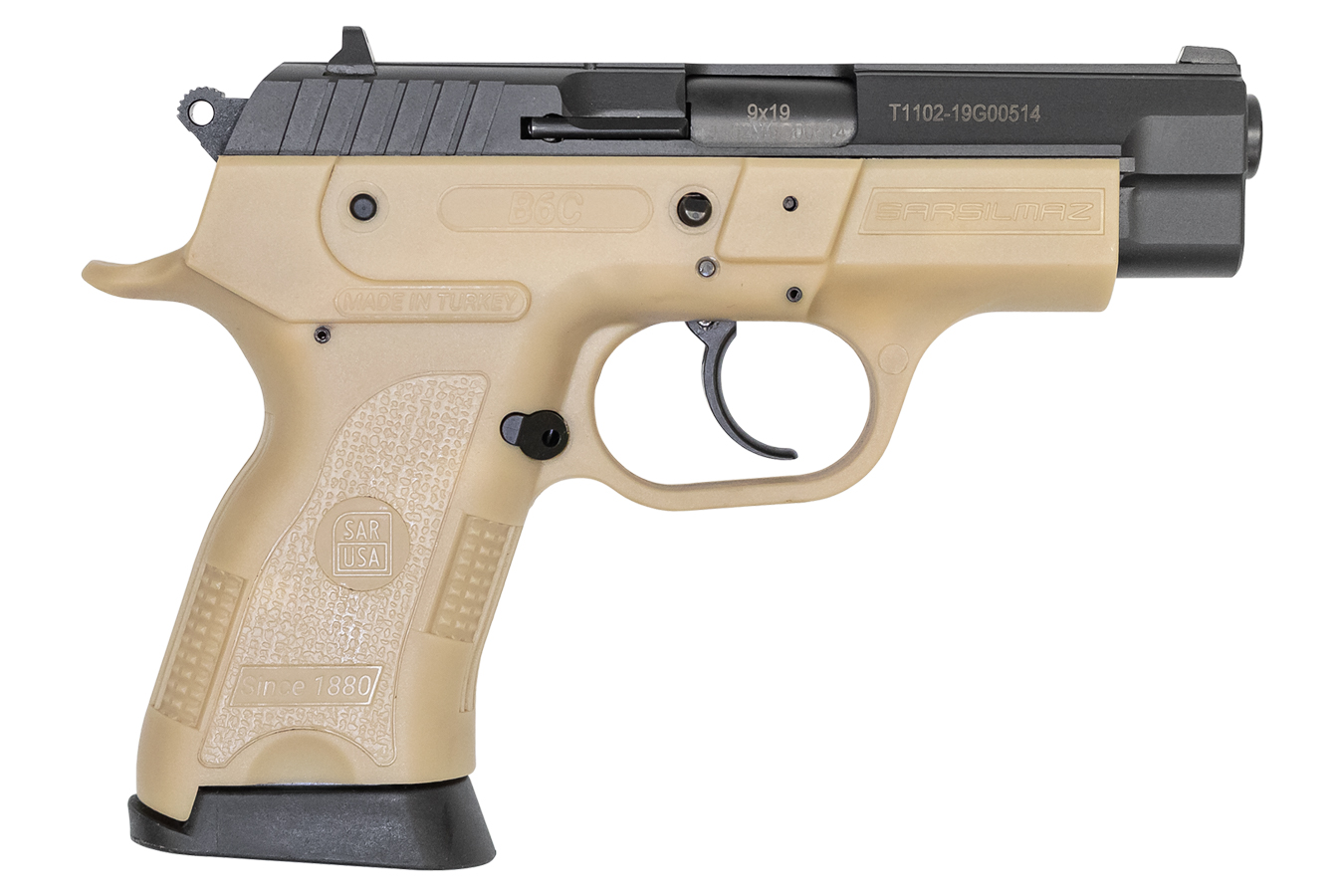 B6C Compact 9mm Pistol with FDE Frame - Firearms | The Gun Shop