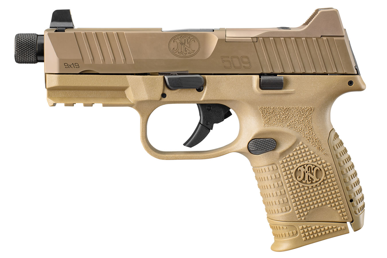 FN 509 Compact Tactical 9mm Flat Dark Earth Pistol - Firearms | The Gun Shop