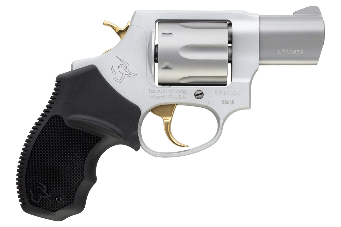 856 Ultra Lite 38 Special Stainless Revolver with Gold Accents - Firearms | The Gun Shop