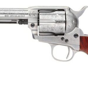 Taylors 1873 Cattleman Floral White 45 LC, 4.75" Barrel