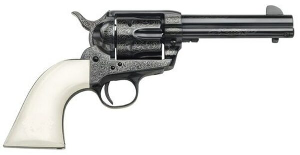 Taylors Outlaw Legacy Blue Engraved 45 LC, 4.75" Barrel