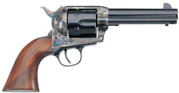 Taylor's 1873 Single Cattleman 45LC 5.5" 6rd Walnut Grip Blued, CH Frame
