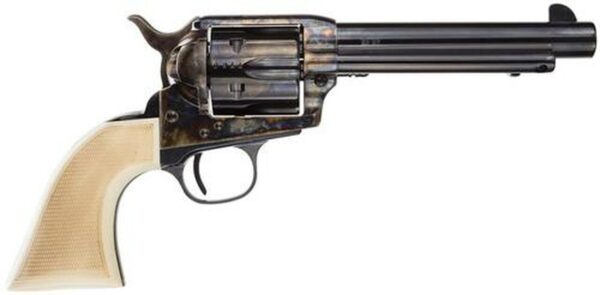 Taylor's Cattleman Taylor Marshall 45 Colt 5.5" 6rd White PVC Grip Blue