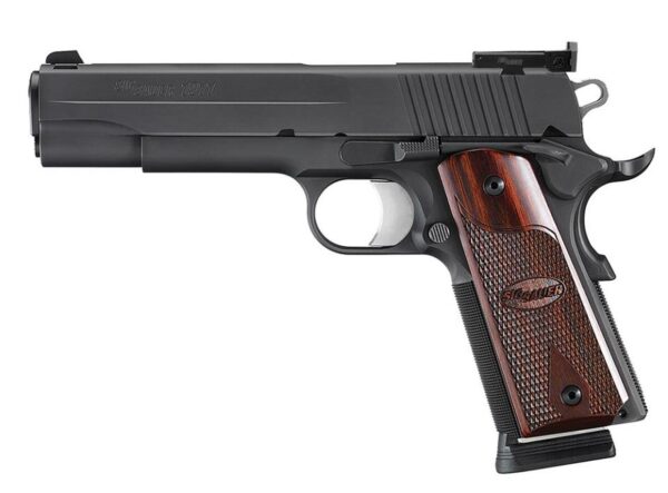 SIG 1911 Target *MA Comp 45 ACP 5 8+1 AS Rosewood Grip Black