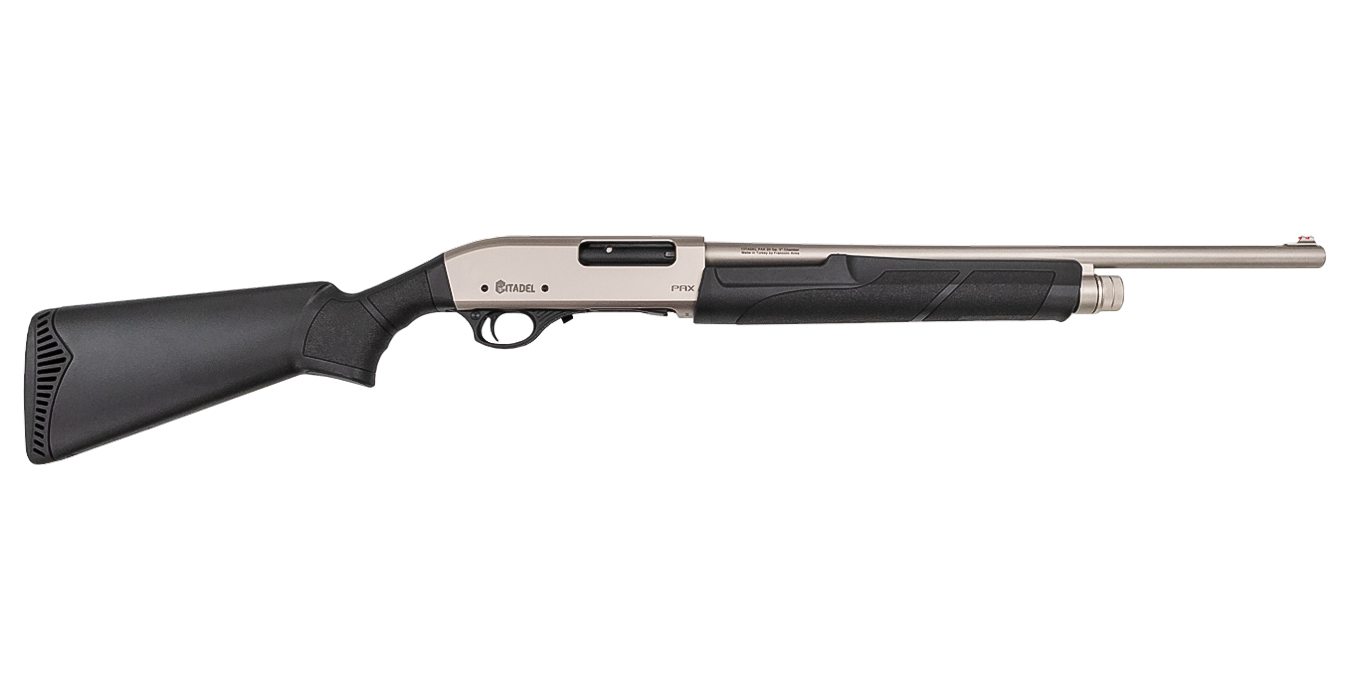 PAT 20 Gauge Pump-Action Shotgun with Nickel Receiver