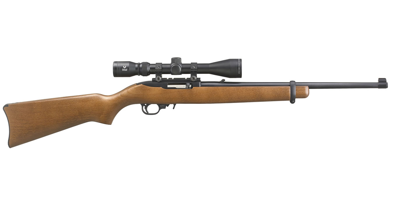 10/22 22LR Rimfire Carbine with Hardwood Stock and Viridian EON 3-9x40mm Riflescope - Firearms | The Gun Shop