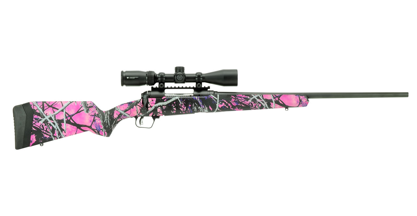 110 Apex Hunter XP 243 Win Bolt-Action Rifle with Muddy Girl Stock and Vortex Crossfire II 3-9x40mm Riflescope - Bolt-Action Rifles | The Gun Shop