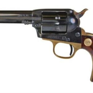 Cimaron Model P Junior Black Stallion Single Action Revolver 22LR/.22 Mag Dual Cylinder 4.75" Black Barrel Smooth Walnut Grip