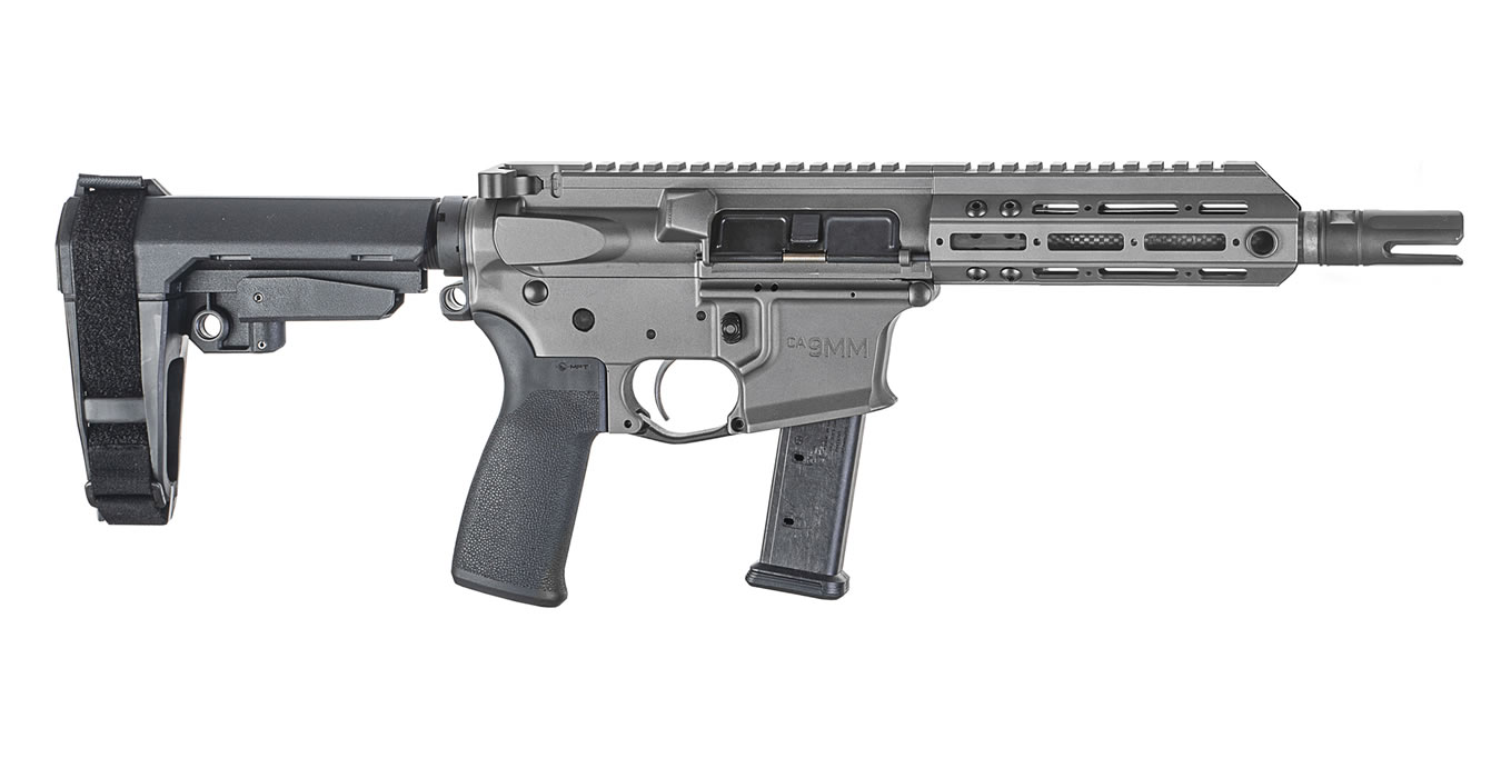 CA9MM 9mm AR-Style Pistol with Carbon Fiber Barrel and Tungsten Cerakote Finish - AR-15 Pistols | The Gun Shop