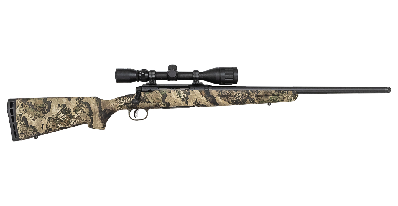 Axis II Veil Whitetail Camo Exclusive 243 Win with 4-12x40mm Scope and Heavy Thr - Bolt-Action Rifles | The Gun Shop