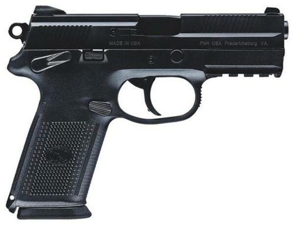FN America, FNX-45, DA/SA, Full Size, 45ACP, 4.5" Barrel, Polymer Frame, Matte Black, Fixed Sights, 3-10Rd Magazines, Fired Case, Manual Safety