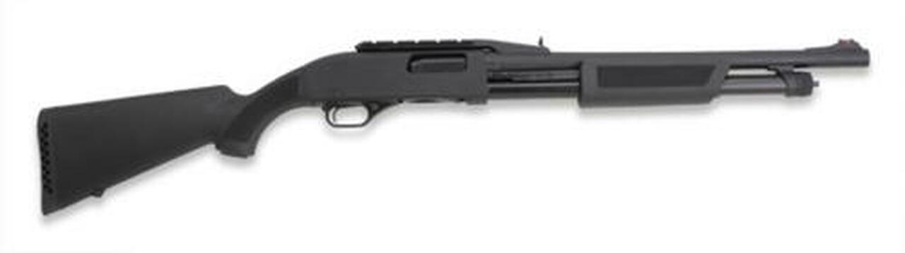 FN P-12 Pump 12 ga 18" Barrel, Black Synthetic Stock Black, 5 rd