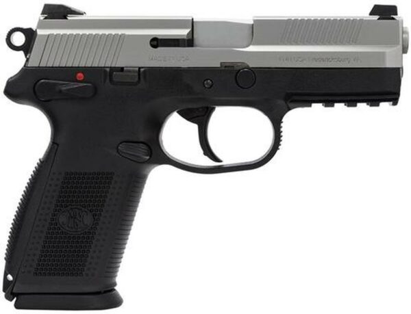 FN FNX-9 DA/SA 9mm 4" Barrel, 3-Dot 3 Mags Black Polymer Grips/SS Slide, 10rd