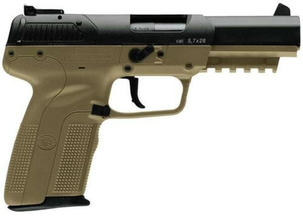 FN Five-Seven LE 5.7X28mm 4.8" Adjustable 3-Dot Sights, Flat Dark Earth, 20 Round