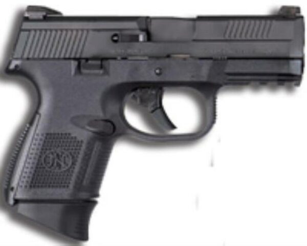 FN FNS Compact .40 S&W 3.6" Barrel Black Slide Fixed 3-Dot Sights No Manual Safety 14rd