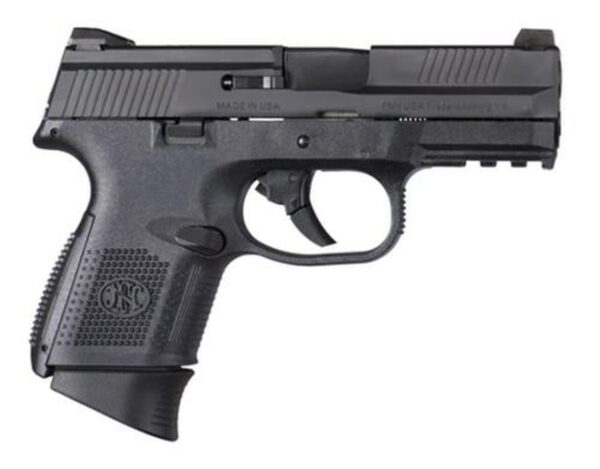 FN FNS-9C Compact 9mm 3.6" Barrel Black Slide Night Sights No Manual Safety 17rd