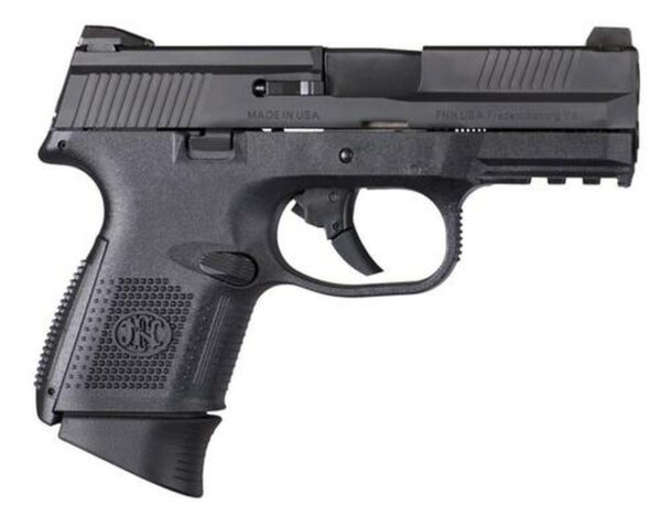 FN FNS 9mm, 3.6" Barrel, 10rd, Interchangeable Backstrap, Black