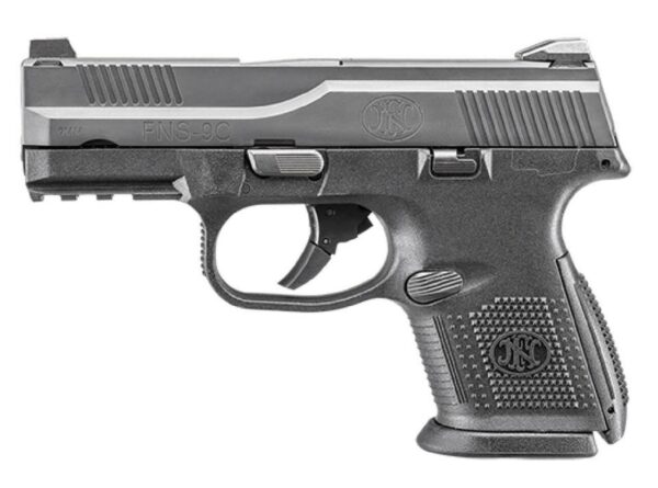 FN FNS-9C Compact 9mm 3.6" Barrel Battle Gray Finish 1 17rd & 1 12rd Mag