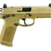 FN FNX-45 Tactical Flat Dark Earth 45 ACP, 4.5" Barrel, Night Sights, Fired Case, 3x10rd Mags