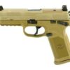FN FNX-45 Tactical Flat Dark Earth 45 ACP, 4.5" Barrel, Night Sights, Fired Case, 3x10rd Mags