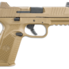 FN 509 Tactical 9mm, 4.5" Barrel, Night Sights, Flat Dark Earth, 17rd/24rd