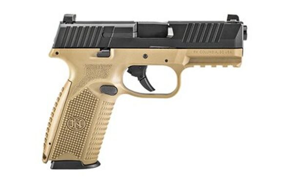 FN 509 NMS Full Size 9mm, 4" Barrel, Flat Dark Earth/Black, No-Manual Safety, 3 Dot, 2x17rd Mags