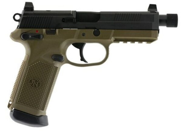 FN FNX45 Tactical 45 ACP, MS, NS, Flat Dark Earth and Black LE, 15rd
