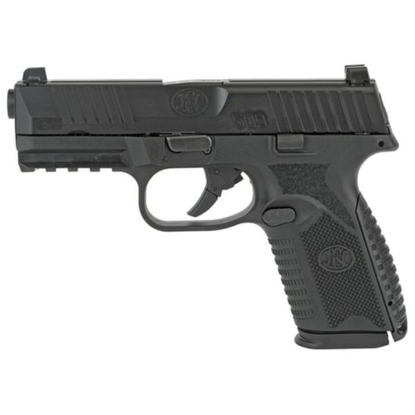 FN 509 Midsize Double 9mm, 4" Barrel, Black Grip, Black Frame and Slide, 10rd