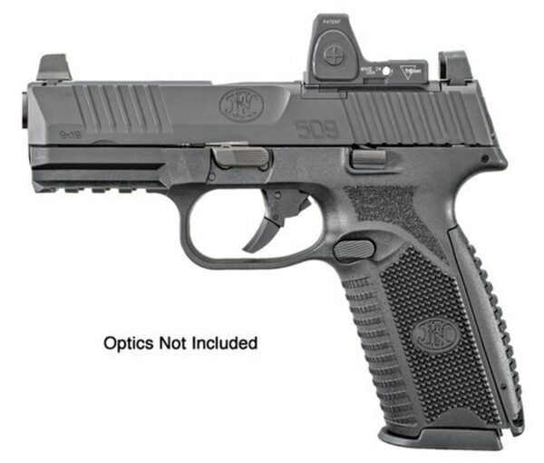 FN 509 Mid-Size MRD 9mm, 4" Barrel, Optic Ready, 10rd, Black