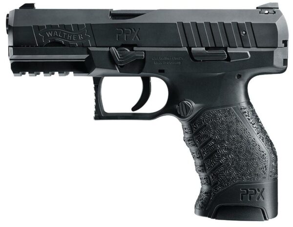 Walther Arms PPX M1 40S&W 4" Black, Black Poly Grips, 16 rd