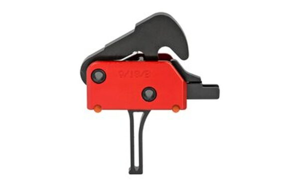 POF Drop-In Two Stage Straight Trigger, KNS Pins, Black/Red