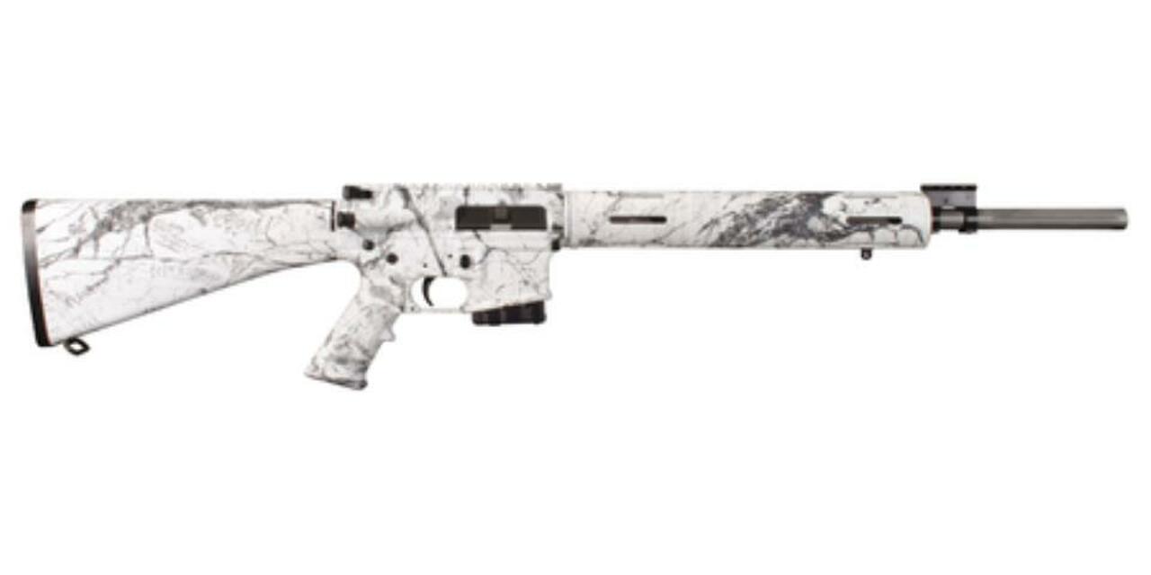 Windham Weaponry AR-15 Varmint Exterminator 5.56/223, Snow Camo, SS Fluted Barrel 20", 5 Rnd Mag
