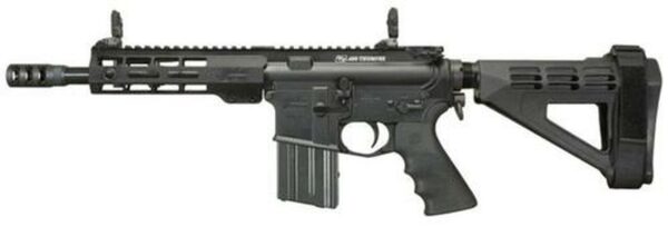 Windham RP9SFS 450 BM, 9" Barrel, 1:24 Twist, 450 Compensator, Aluminum Receivers, Anodized Finish, Black Color, SB Brace, Hogue Pistol Grip, 7" Forearm, Front/Rear Flip Sights, 5Rd, 1 Magazine, Hard Plastic Case