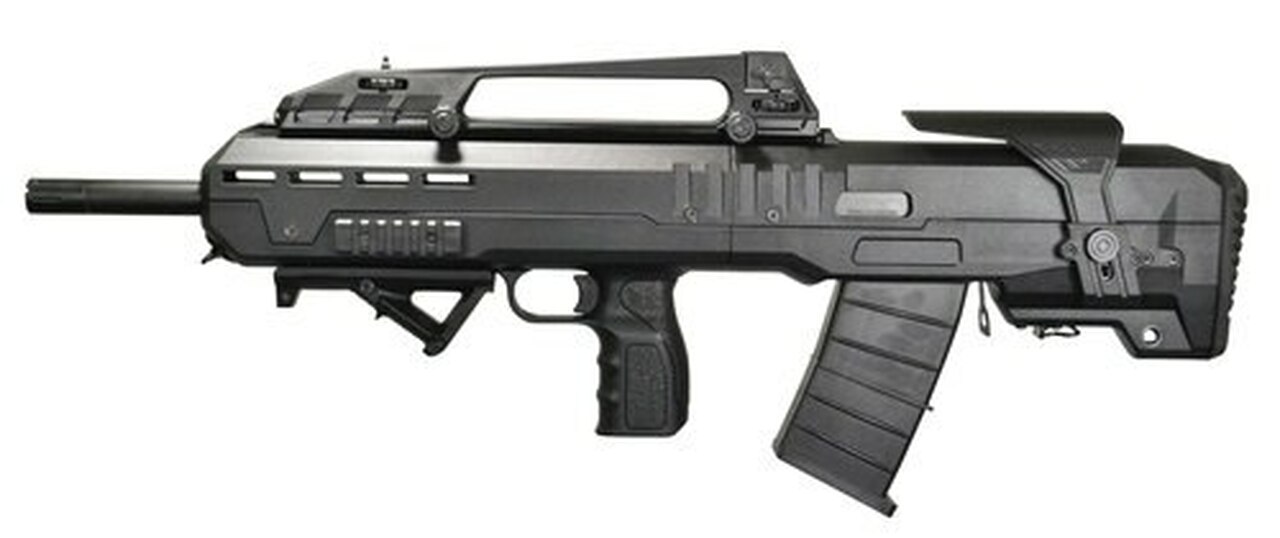 I.O. XB Semi-Auto 12 Ga, 18.5" Barrel, 3", Black Fixed Bullpup Stock, 5rd