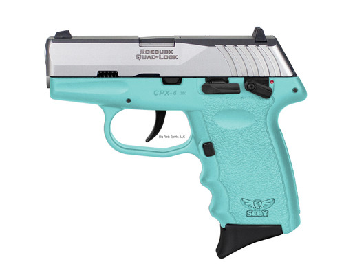 SCCY CPX-4 380 ACP, 2.96" Barrel, Sky Blue, 10rd - Concealed Carry Guns | The Gun Shop