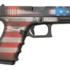 Glock 19 Gen4 9mm, 4" Barrel, Battleworn USA Flag, 15rd