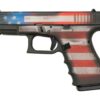 Glock 19 Gen4 9mm, 4" Barrel, Battleworn USA Flag, 15rd