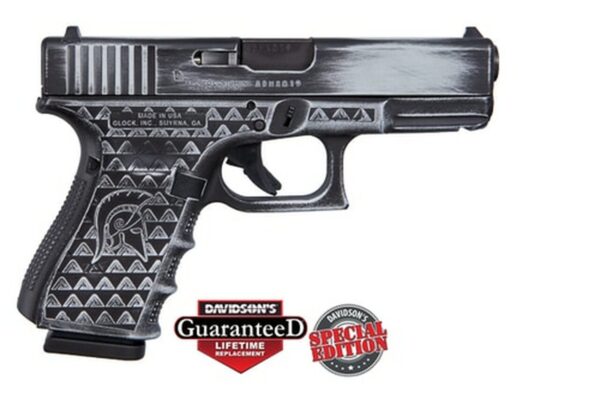 Glock 19 Gen 4 Battleworn Apollo Stipple Cerakote Finish 9mm 4" Barrel 3x15rd Mags