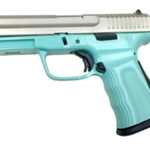 FMK 9C1 G2 9mm, 4", 10rd, Light Blue Polymer Frame, Silver Slide