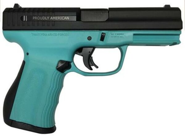 FMK 9C1 G2 9mm, 4", 14rd, Blue Jay Polymer Frame, Black Engraved Slide