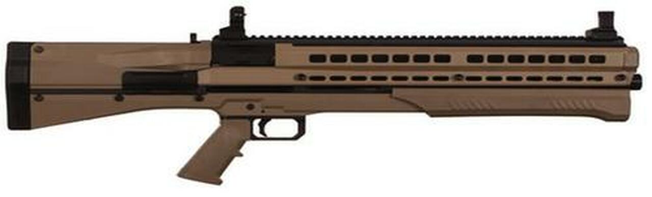 UTAS UTS-15 Desert Tan Dual Tube 12 Ga Pump, 18.5", 14rd