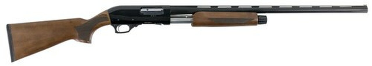 Hatfield PAS Pump-Action 12 Ga, 28" Barrel, 3", Wood Stock, Black, 4rd
