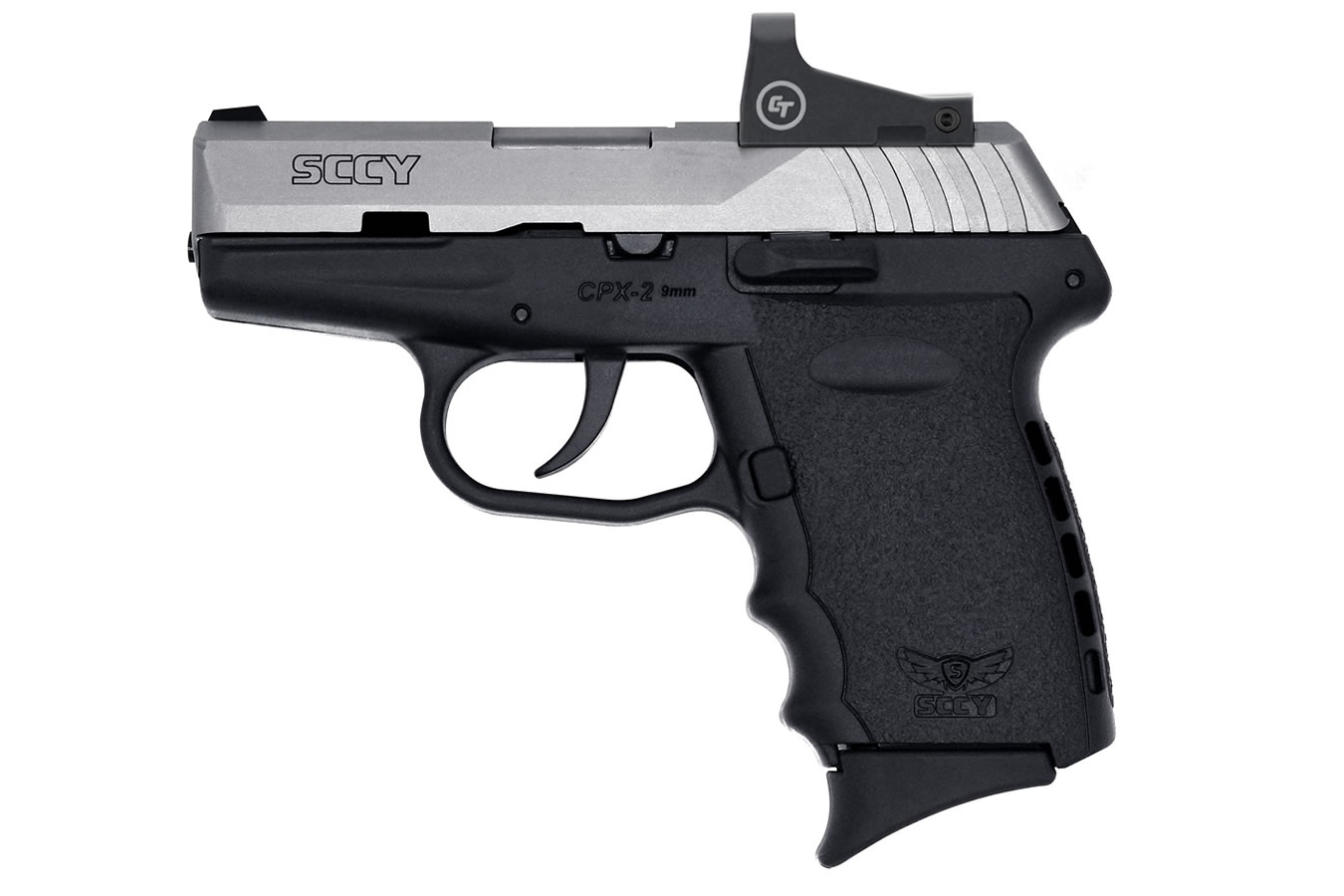 CPX-2 9mm Pistol with Black Frame/Stainless Slide and Crimson Trace Red Dot - Firearms | The Gun Shop