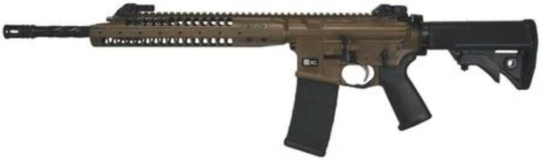 LWRC IC-A5 Rifle 5.56mm NATO 16" Spiral Fluted Barrel Compact Stock Patriot Brown 30 Rd Mag