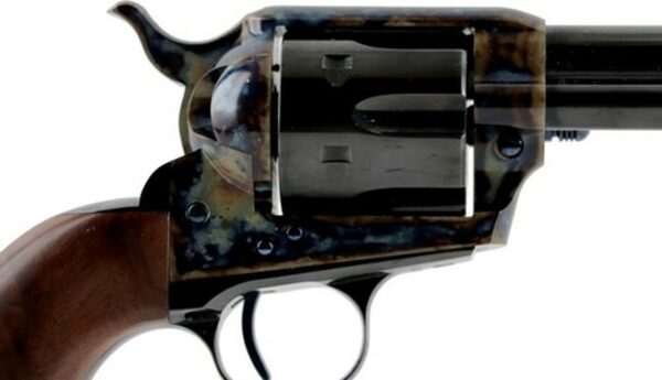 Standard Mfg Single Action Revolver 45 Colt 7.5" Barrel, Blue/Case Hardened, Walnut Grips