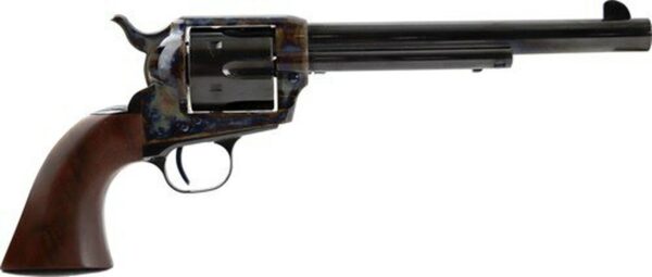 Standard Mfg Single Action Revolver 45 Colt 7.5" Barrel, Blue/Case Hardened, Walnut Grips