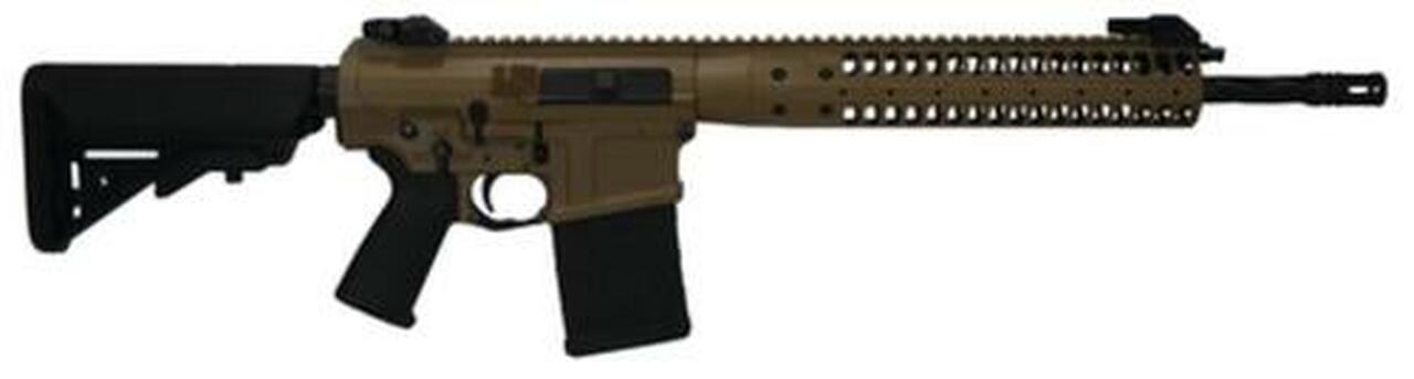 LWRC REPR 7.62 NATO 16" Spiral Fluted Barrel 6-Position Stock Flat Dark Earth 20rd Mag
